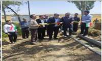 افتتاح کانال انتقال آب باغات کمیجان همزمان با هفته دولت