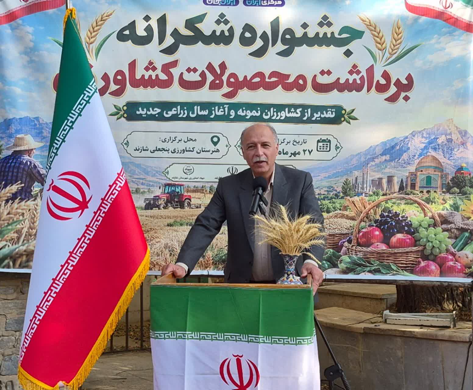 شازند رکورددار تولید گندم استان مرکزی  